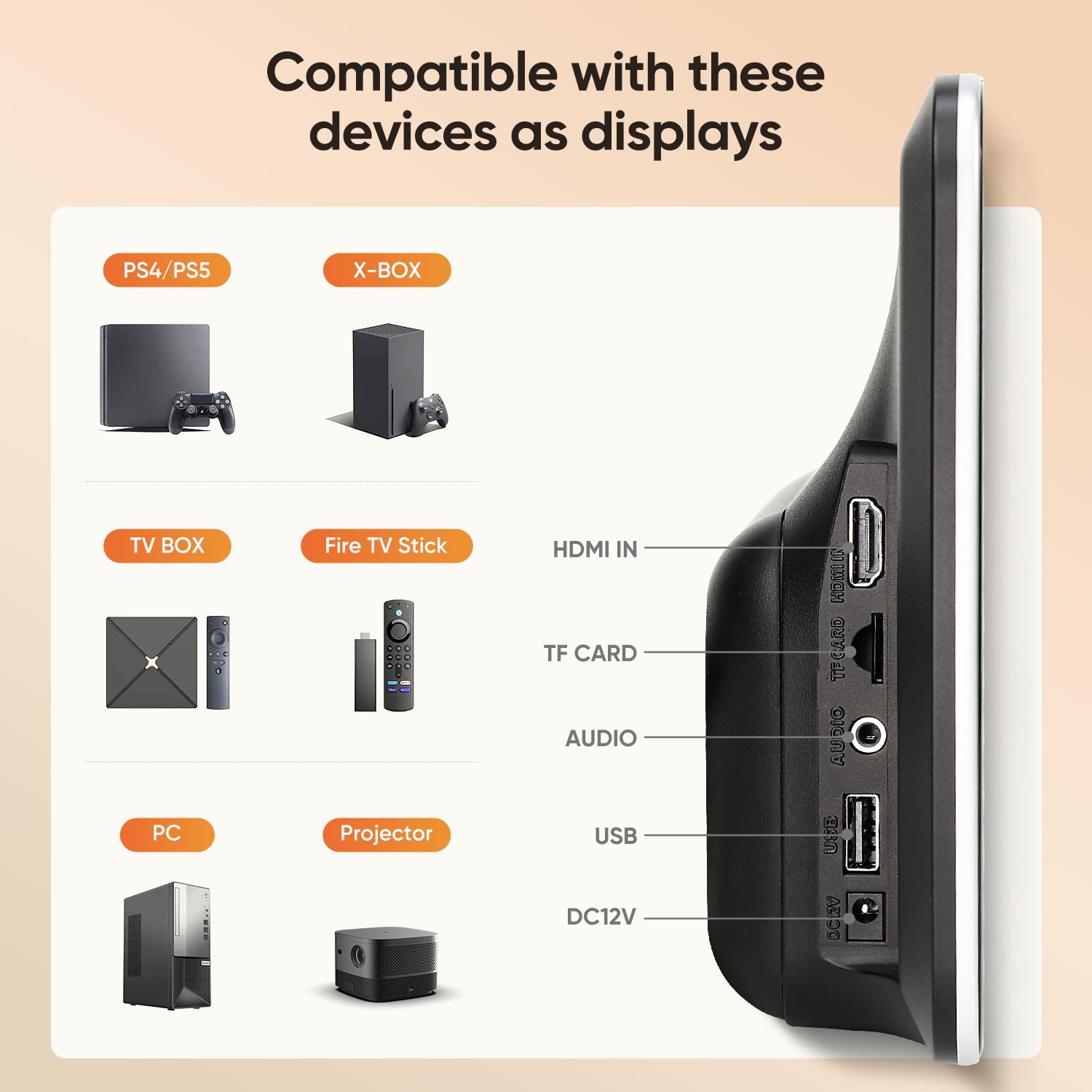 10.1inch Android Portable Car TV Headrest Monitor Tablet