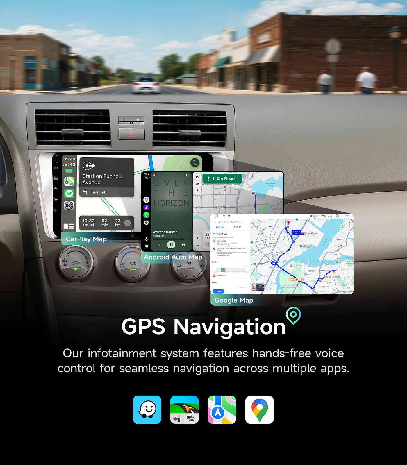 5G WiFi Android 13 Car Stereo for Toyota Camry 2006 2007 2008 2009 2010 2011, 9 Inch IPS HD Touch Screen Car Radio Wireless CarPlay Android Auto, GPS FM/SWC Bluetooth 1080P Backup Camera