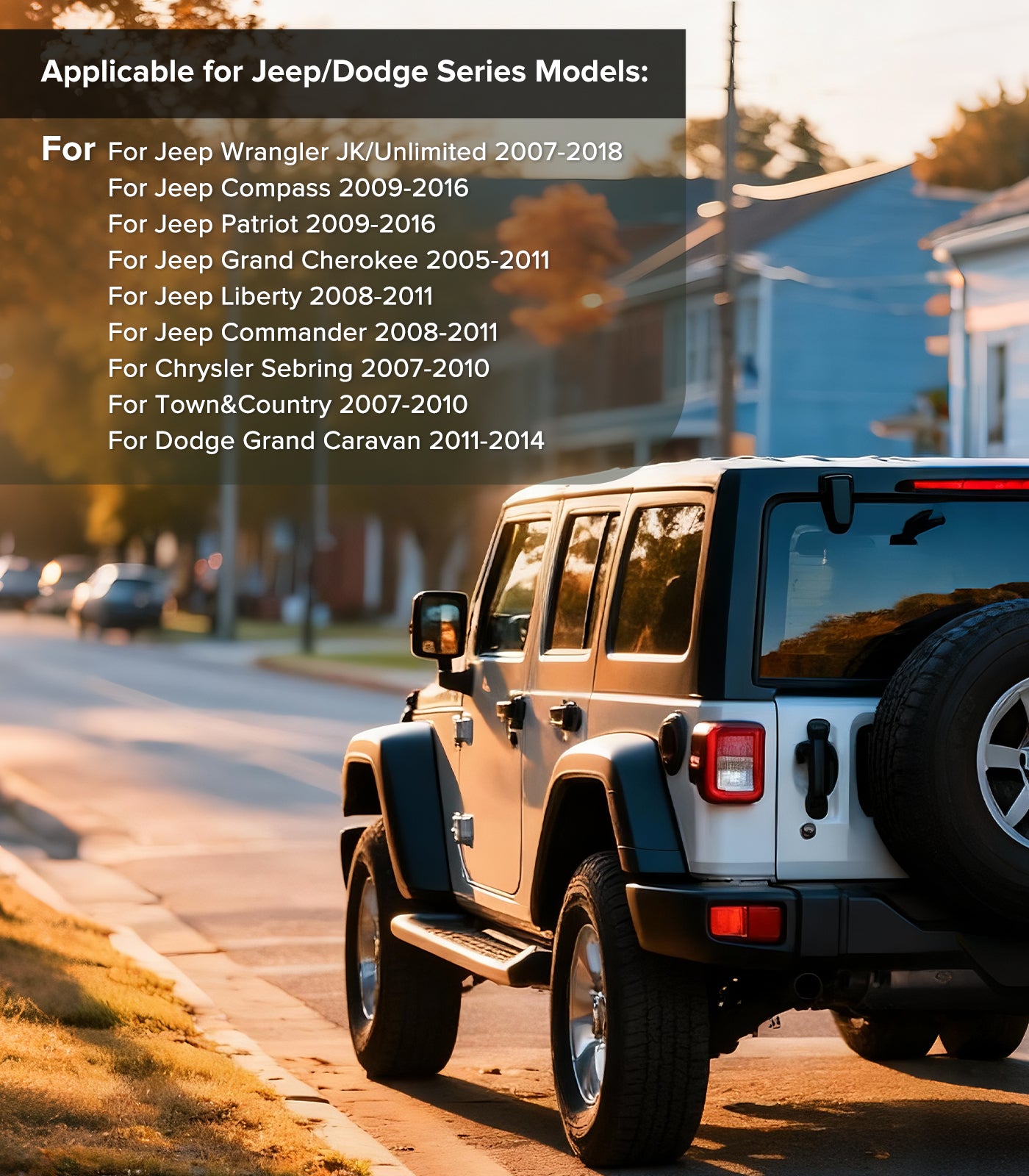 for Jeep Wrangler JK Head Unit Dodge Ram 1500 Radio | Wireless CarPlay Android Auto QLED Touch Screen Car Stereo | Single Knob Keybutton| AM/FM |Steering Wheel Control