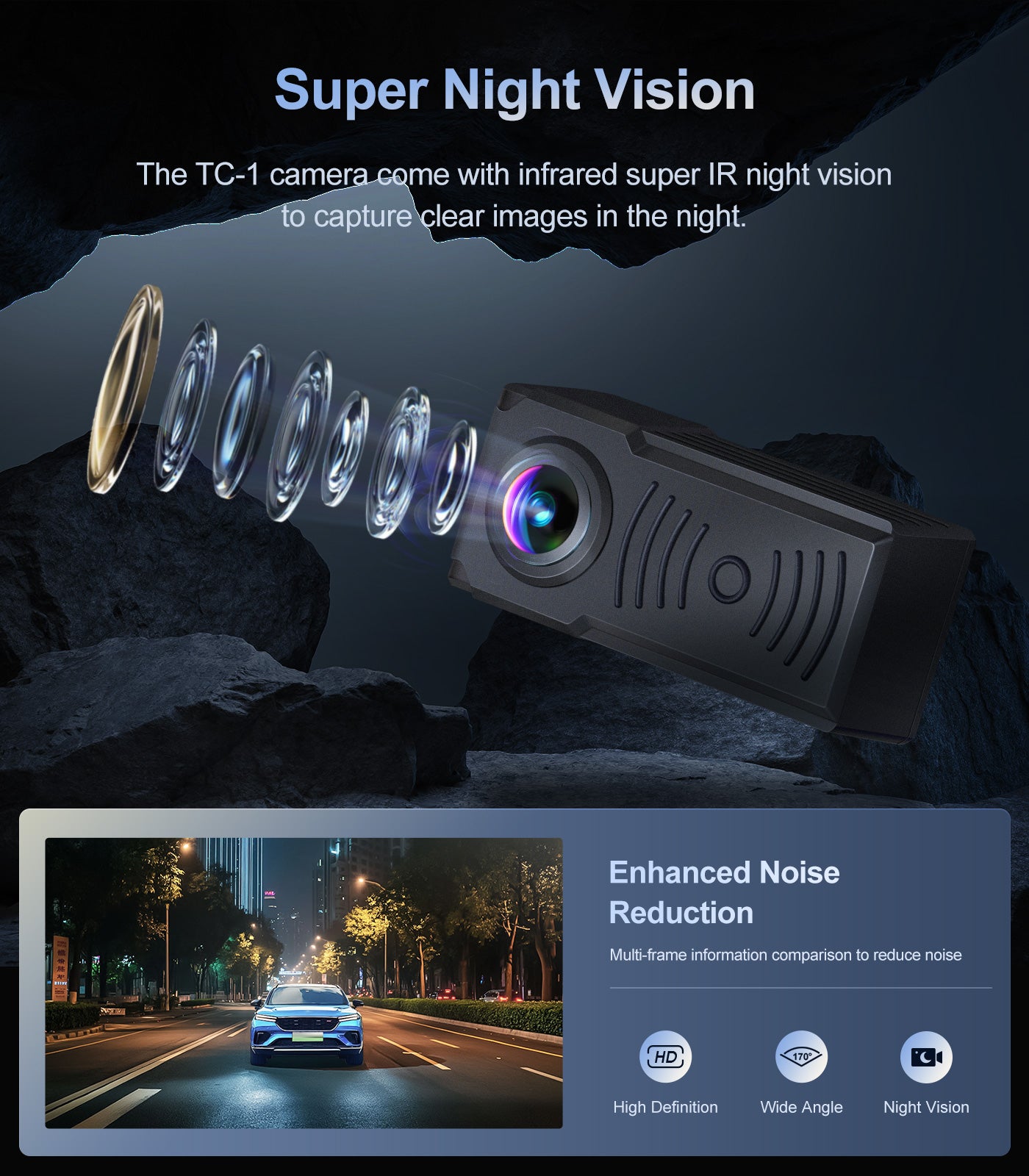 1080P Backup Camera Back up Camera Waterproof Clear Night Vision Rear View Camera