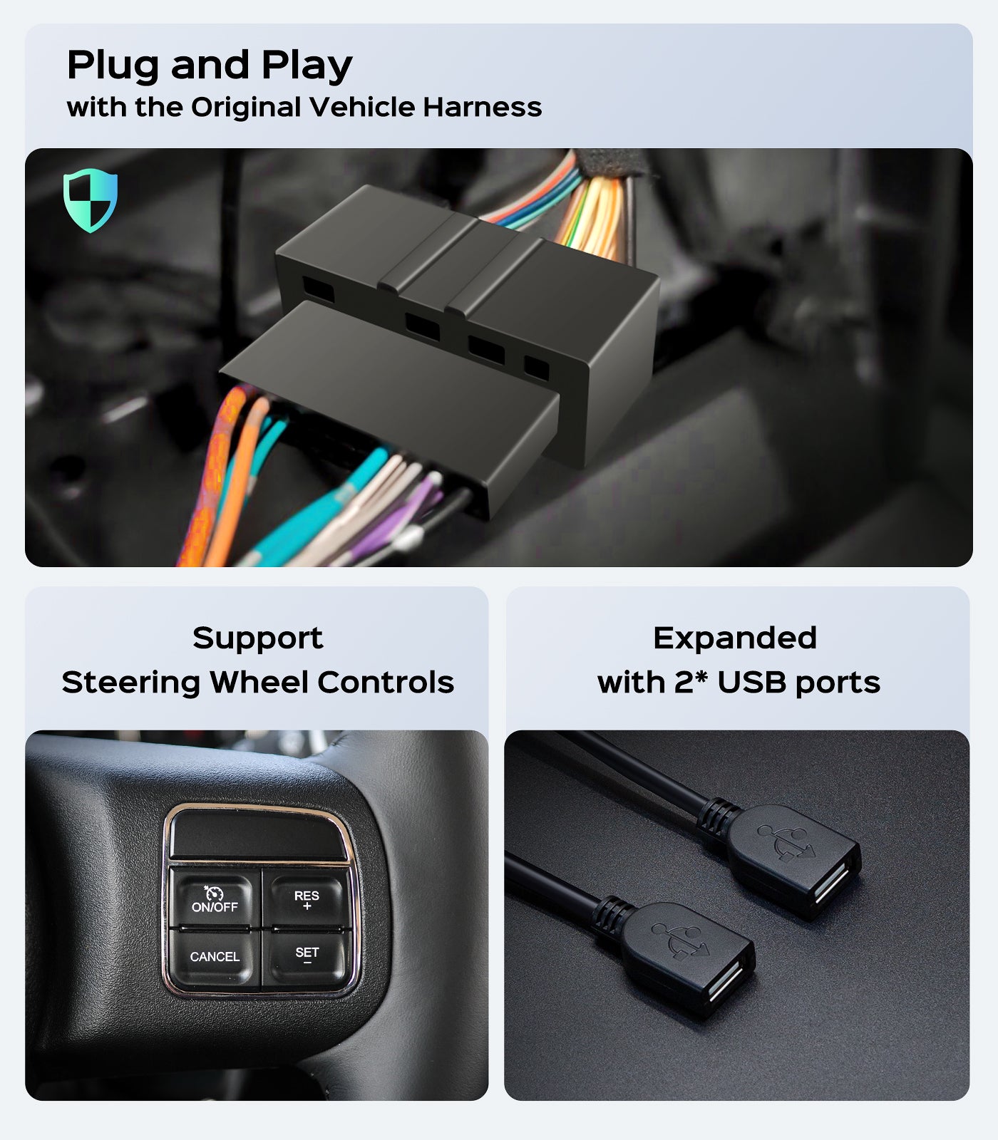 Car Radio for Jeep Wrangler JK Compass Grand Cherokee Dodge Ram Upgrade Stereo Wireless CarPlay Android Auto Touch Screen/Android13/Bluetooth/GPS Navigation/HD Backup Camera