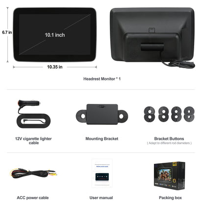 10.1inch Android Portable Car TV Headrest Monitor Tablet