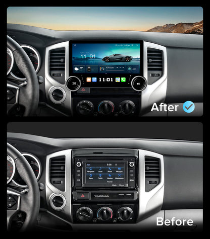 11.5" Dual Knobs for Toyota Tacoma Car Radio 2005-2015 |Wireless CarPlay Android Auto| QLED Touch Screen| Android 13.0| AM/FM |Steering Wheel Control