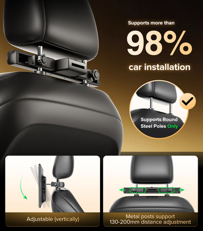 13.5" Android Car TV Headrest Monitor for Back Seat,Portable Rear Entertainment System Support Phone Wireless Mirroring 5G WiFi/HDMI/USB/Sync Touchscreen Video Players