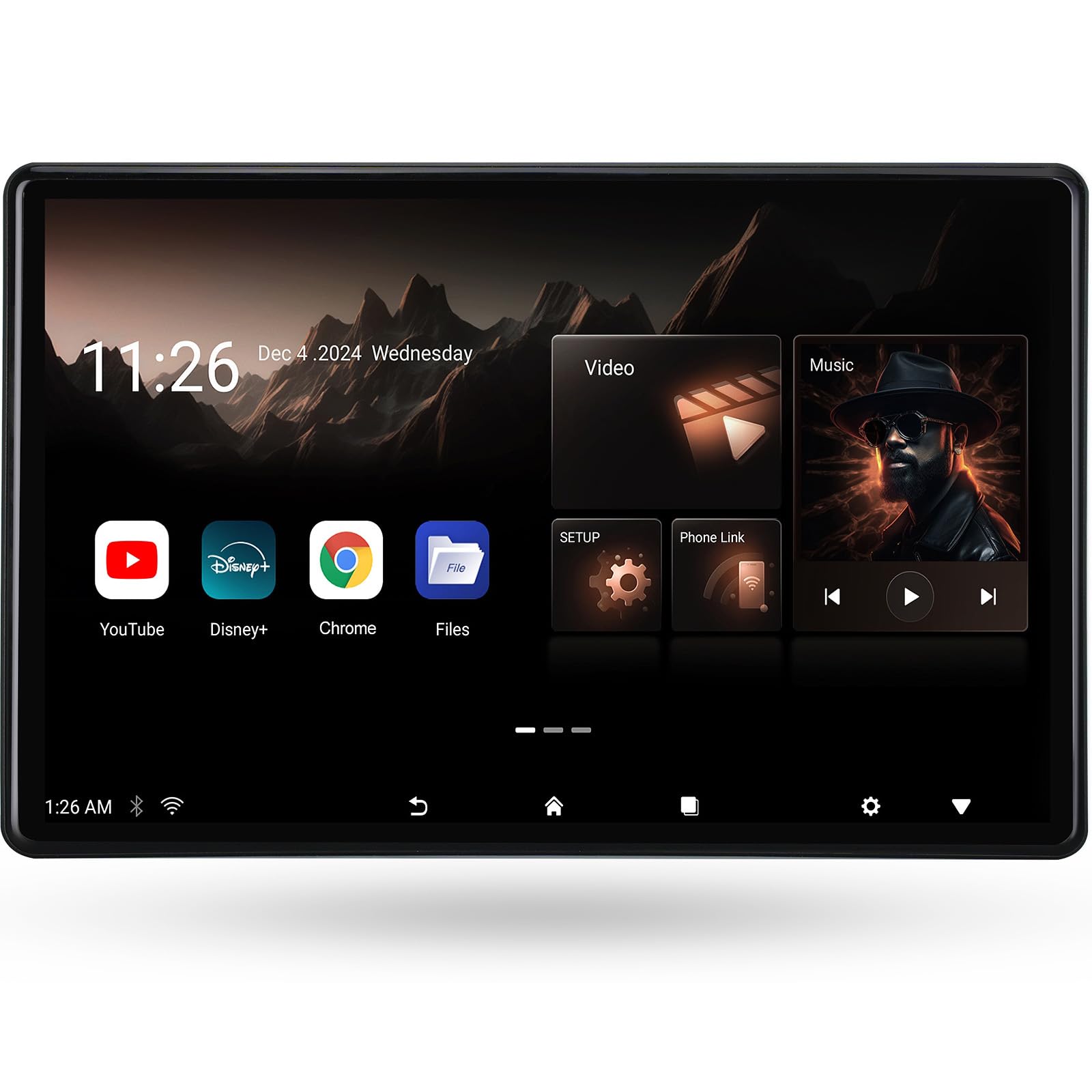 14 inch 4K Android.13 Car TV Headrest Monitor for Cars Back seat Rear Entertainment System, Support Phone Wireless Mirror Link Touch Screen,with WiFi/Bluetooth/HDMI/USB/Video Player