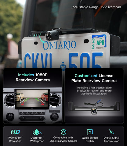 Car Radio Stereo Upgrade for Ford F150(2004-2008) F250/F350/450/550(2008-2016) E150/250/350cargo/ECONOLINE Van(2009-2016) FOCUSFUSION(2005-2007) with Android13/5G WiFi/Wireless CarPlay/Android Auto