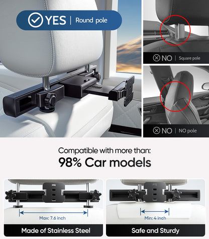 15.6 inch 4K Android.13 Car TV Headrest Monitor for Cars Back seat Rear Entertainment System, Support Phone Wireless Mirror Link Touch Screen,with WiFi/Bluetooth/HDMI/USB/Video Player