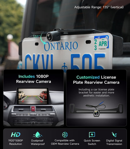 5G WiFi Car Stereo for Honda Accord 2008 2009 2010 2011 2012 2013 10.2 Inch IPS HD Touch Screen Car Radio Wireless CarPlay Android Auto, GPS FM/SWC Bluetooth 1080P Backup Camera