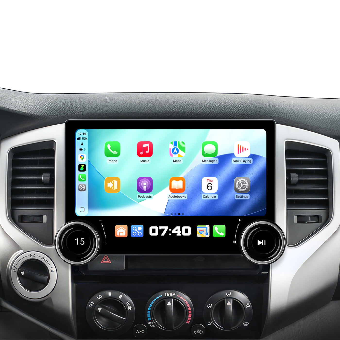 11.5" Dual Knob Car Radio Stereo for Toyota Tacoma  2005-2015